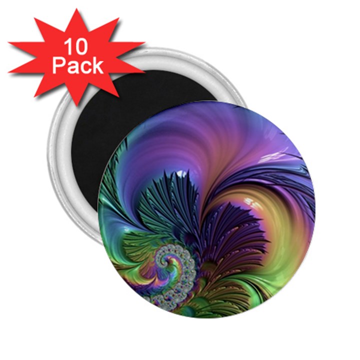 Fractal Artwork Art Swirl Vortex 2.25  Magnets (10 pack) 