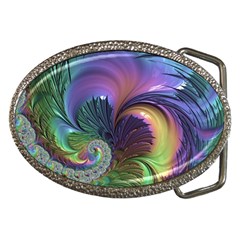 Fractal Artwork Art Swirl Vortex Belt Buckles by Pakrebo