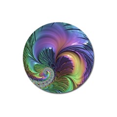 Fractal Artwork Art Swirl Vortex Magnet 3  (round) by Pakrebo