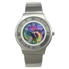 Fractal Artwork Art Swirl Vortex Stainless Steel Watch by Pakrebo