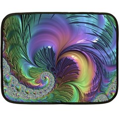 Fractal Artwork Art Swirl Vortex Double Sided Fleece Blanket (mini)  by Pakrebo