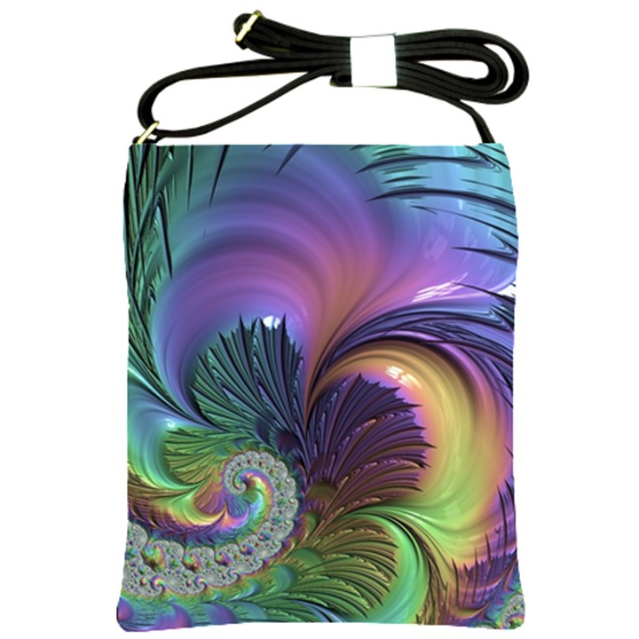 Fractal Artwork Art Swirl Vortex Shoulder Sling Bag