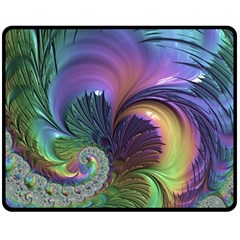 Fractal Artwork Art Swirl Vortex Fleece Blanket (medium)  by Pakrebo