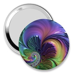 Fractal Artwork Art Swirl Vortex 3  Handbag Mirrors by Pakrebo