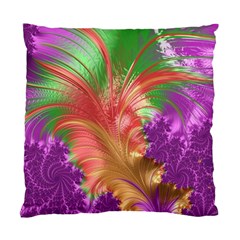 Fractal Purple Green Orange Yellow Standard Cushion Case (two Sides)