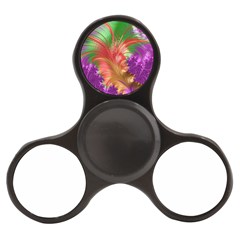 Fractal Purple Green Orange Yellow Finger Spinner