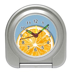 Pop Art Orange  Travel Alarm Clock