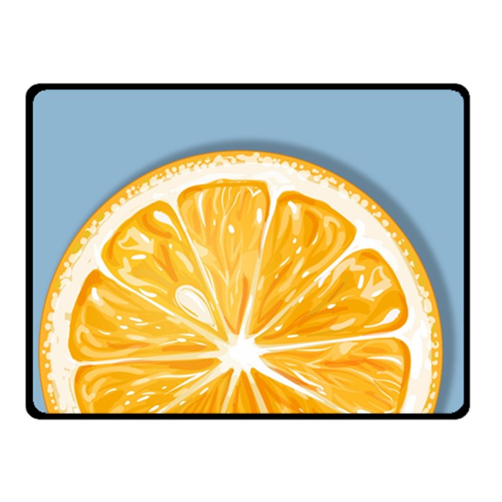 Pop Art Orange  Double Sided Fleece Blanket (Small) 