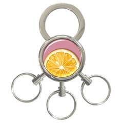 Pop Art Orange  3-Ring Key Chains