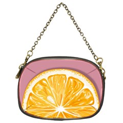 Pop Art Orange  Chain Purse (One Side)