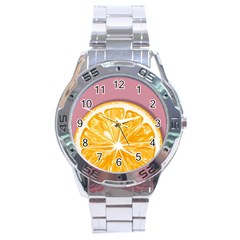 Pop Art Orange  Stainless Steel Analogue Watch