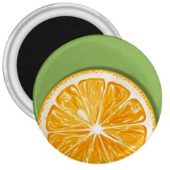 Pop Art Orange  3  Magnets by Valentinaart