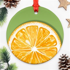 Pop Art Orange  Ornament (round) by Valentinaart