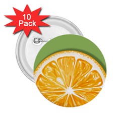 Pop Art Orange  2 25  Buttons (10 Pack)  by Valentinaart