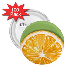 Pop Art Orange  2 25  Buttons (100 Pack)  by Valentinaart