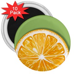 Pop Art Orange  3  Magnets (10 Pack)  by Valentinaart