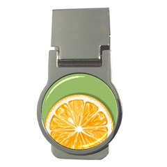 Pop Art Orange  Money Clips (round)  by Valentinaart