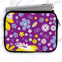 Floral Flowers Wallpaper Paper Apple Ipad 2/3/4 Zipper Cases by Pakrebo