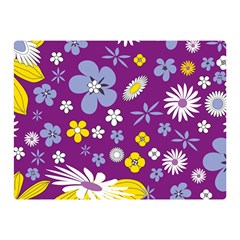 Floral Flowers Wallpaper Paper Double Sided Flano Blanket (mini)  by Pakrebo