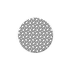 Pattern Monochrome Repeat Golf Ball Marker by Pakrebo