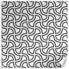 Pattern Monochrome Repeat Canvas 20  X 20  by Pakrebo