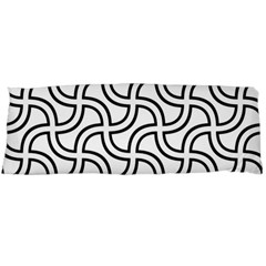 Pattern Monochrome Repeat Body Pillow Case (dakimakura) by Pakrebo