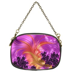 Fractal Puffy Feather Art Artwork Chain Purse (one Side) by Pakrebo