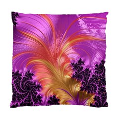 Fractal Puffy Feather Art Artwork Standard Cushion Case (two Sides) by Pakrebo