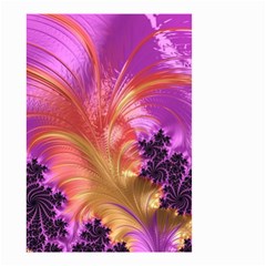 Fractal Puffy Feather Art Artwork Small Garden Flag (two Sides) by Pakrebo