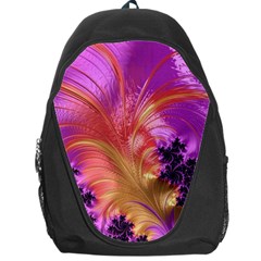 Fractal Puffy Feather Art Artwork Backpack Bag by Pakrebo