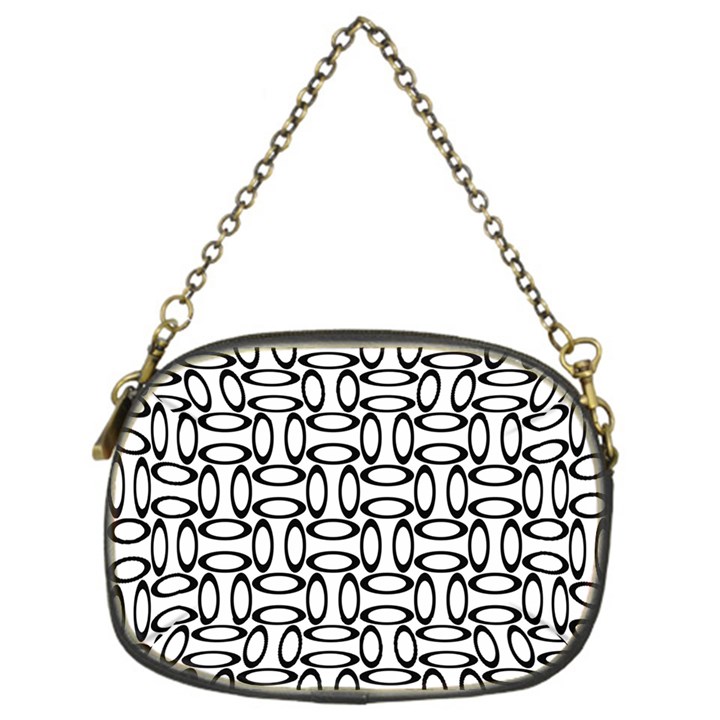 Ellipse Pattern Ellipse Dot Pattern Chain Purse (One Side)