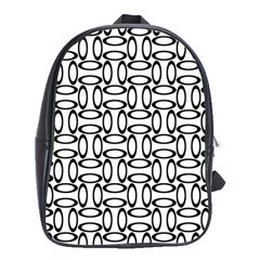 Ellipse Pattern Ellipse Dot Pattern School Bag (xl) by Pakrebo