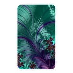 Fractal Turquoise Feather Swirl Memory Card Reader (Rectangular)