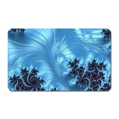 Fractal Art Feather Swirls Puffy Magnet (rectangular) by Pakrebo