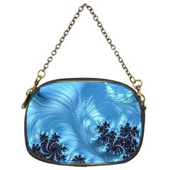 Fractal Art Feather Swirls Puffy Chain Purse (one Side) by Pakrebo