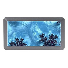 Fractal Art Feather Swirls Puffy Memory Card Reader (mini) by Pakrebo