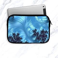 Fractal Art Feather Swirls Puffy Apple Ipad Mini Zipper Cases by Pakrebo