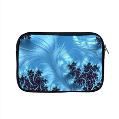 Fractal Art Feather Swirls Puffy Apple Macbook Pro 15  Zipper Case by Pakrebo