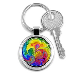 Fractal Bright Exploding Brilliant Key Chains (round)  by Pakrebo