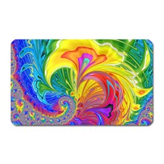 Fractal Bright Exploding Brilliant Magnet (rectangular) by Pakrebo