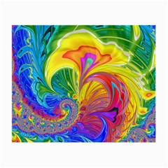 Fractal Bright Exploding Brilliant Small Glasses Cloth (2-side) by Pakrebo