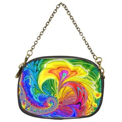 Fractal Bright Exploding Brilliant Chain Purse (one Side) by Pakrebo