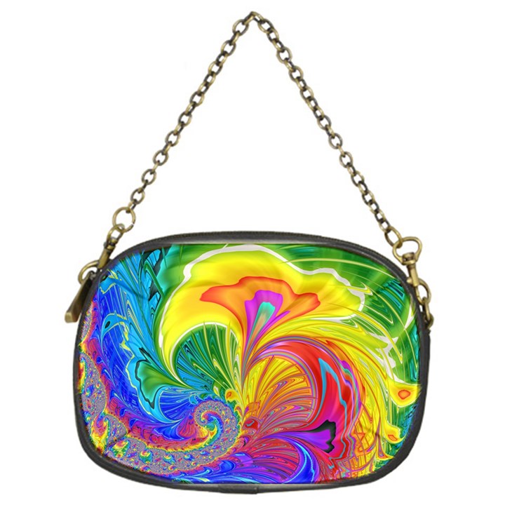 Fractal Bright Exploding Brilliant Chain Purse (One Side)