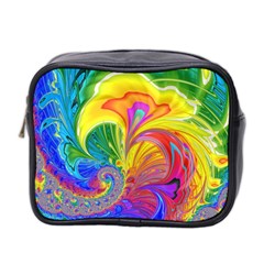 Fractal Bright Exploding Brilliant Mini Toiletries Bag (two Sides) by Pakrebo