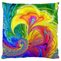 Fractal Bright Exploding Brilliant Standard Flano Cushion Case (two Sides) by Pakrebo