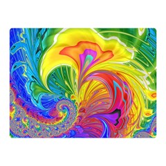 Fractal Bright Exploding Brilliant Double Sided Flano Blanket (mini)  by Pakrebo