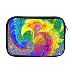 Fractal Bright Exploding Brilliant Apple Macbook Pro 17  Zipper Case by Pakrebo