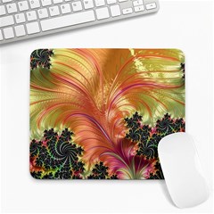 Fractal Feather Artwork Art Large Mousepads by Pakrebo