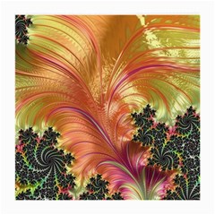 Fractal Feather Artwork Art Medium Glasses Cloth (2-side) by Pakrebo