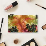 Fractal Feather Artwork Art Cosmetic Bag (Small) Front